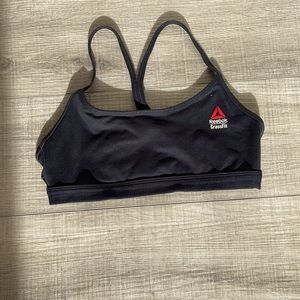 Black rebook sports bra. Small.